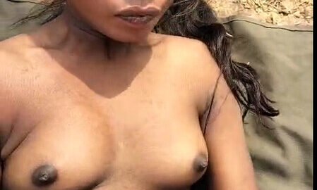 Young girl having outdoor