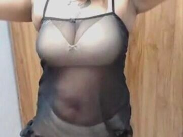 Veena Thara Boobs Show on Premium Live - Transparent