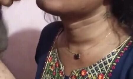 Hot indian shemale blowjob and cum shot on face
